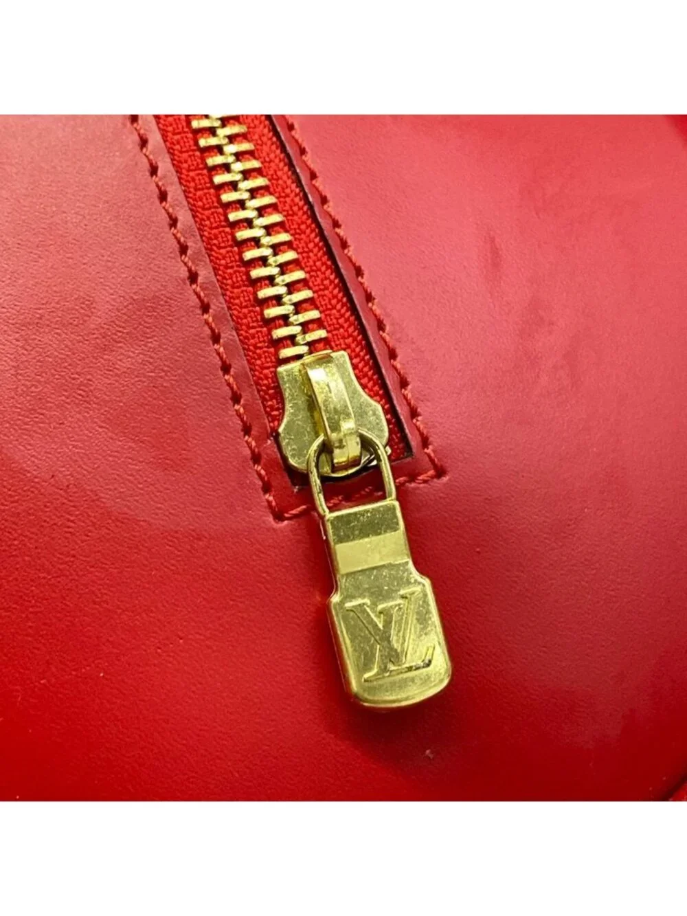 Louis Vuitton Handbag Epi Soufflot Castilian Red Leather